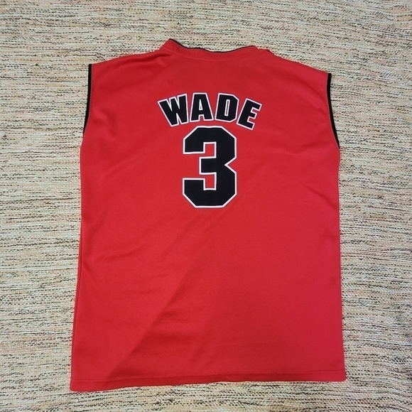 VINTAGE Harwood Classics Miami Heat Wade #3 Jersey - Picture 3 of 7